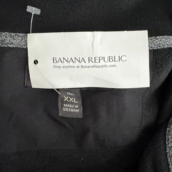 Banana Republic Microfleece Pullover Mens 2XLT Black Polyester NWT FS-1425 - Picture 9 of 11